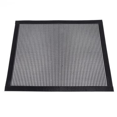 Imagem de equlup Sacos de churrasqueira, sacos de grelha reutilizáveis de malha de churrasco resistentes à temperatura sacos de grelhar portáteis para forno de micro-ondas a gás carvão (40 * 33 cm)