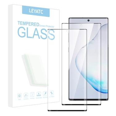 Imagem de Pacote com 2 películas protetoras de tela para Samsung Galaxy Note 10 Plus, rigidez 3D Edge 9H, película protetora de tela de vidro temperado transparente, [antiarranhões], fácil instalação,