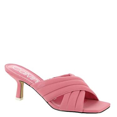 Imagem de Calvin Klein Sandália feminina Fire2 com salto, rosa, 6