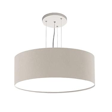 Imagem de Lustre Pendente Redondo Cúpula em Tecido 50x15 Cor:Cinza5969