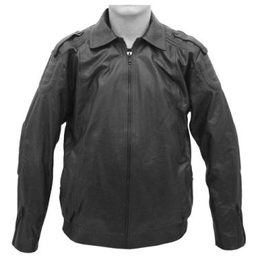 Imagem de Jaqueta de Couro Motoqueiro SV7519 - Preto - Selaria Vertentes, M