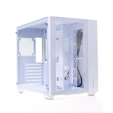 Imagem de Gabinete liketec gamer zeus pro glass snow (sem fan / cubo design / at