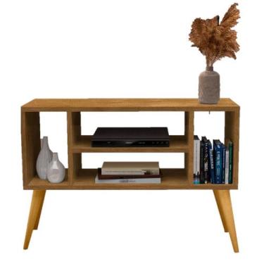 Imagem de Rack Miami 4 Nichos Aparador Buffet Organizador Nature - J & A