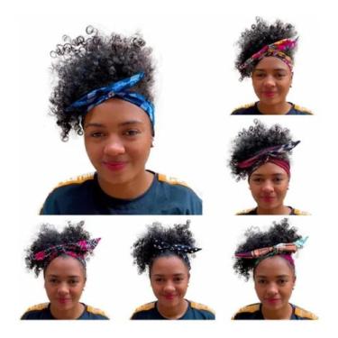 Imagem de Kit 10 Faixa Tiara Arquinho de Cabelo Turbante Anita Estampadas Arame 