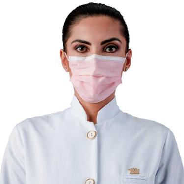 Imagem de Kit 50 Máscara Descartável Adulto Tripla Anvisa C/ Clip Nasal - SP PRO