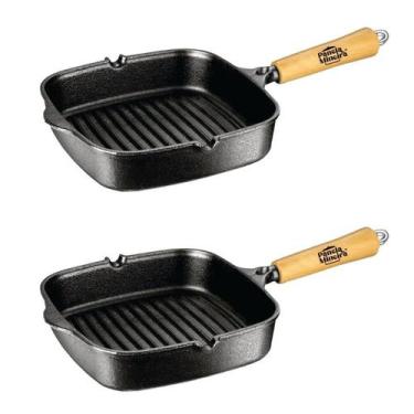 Imagem de Frigideira De Ferro Fundido Chapa Cook Grill Panela Mineira