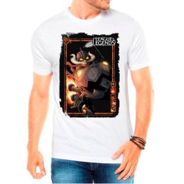 Imagem de Camiseta Masculina Branca LOL League of Legends 03 - DESIGN CAMISETAS,
