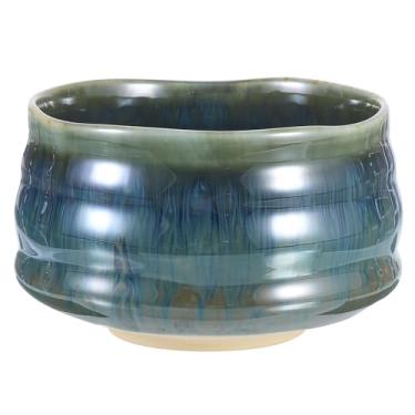 Imagem de HARFINGTON Tigela Matcha Japonesa Chawan Matcha Tigela de Chá Artesanal Xícara de Chá Verde Matcha Cerâmica Cerimonial Para Cerimônia do Chá, Verde Escuro