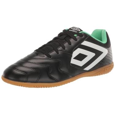 Imagem de Umbro Tênis de futebol masculino Sala 5 Ic Indoor, Preto/branco/verde, 43