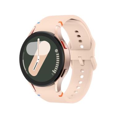 Imagem de Pulseira de relógio esportivo compatível com Samsung Galaxy Watch 7 FE 6 5 4 de 40 mm e 44 mm/Galaxy Watch 6 Classic de 43 mm e 47 mm/Watch 4 Classic de 46 mm e 42 mm/Watch 5 Pro de 45 mm, feminina e