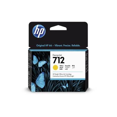 Imagem de Cartucho de Tinta HP 712 Amarelo PLUK 29ML - 3ED69A