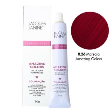 Imagem de Coloração Permanente Jacques Janine 8.26 Marsala 50g