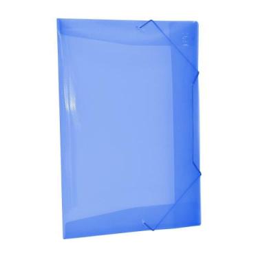 Imagem de Pasta A/Elast Plast Line Pequena Azul Dac