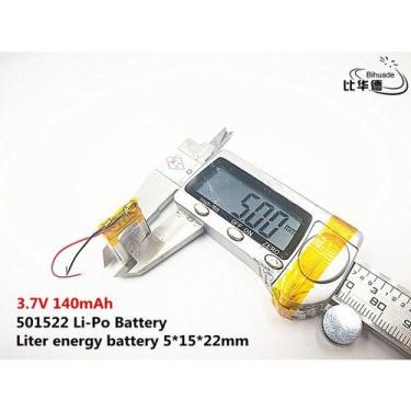 Imagem de Bateria 140 Mah 3.7v 2 Fios 5mm X 15mm X 22mm 501522 - KMIG