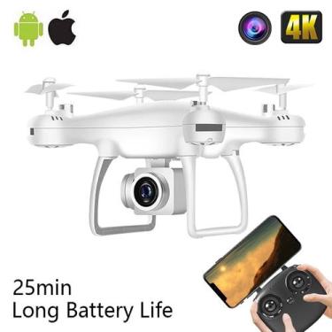 Imagem de Drone com 20 Minutos de Bateria 8S - Profissional com Câmera HD e Cone