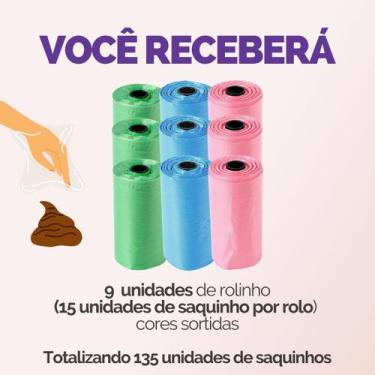 Imagem de Kit Cata Caca Rolinhos C/ 15 Sacos De Lixo Cada Coco Pet Gato E Cachor