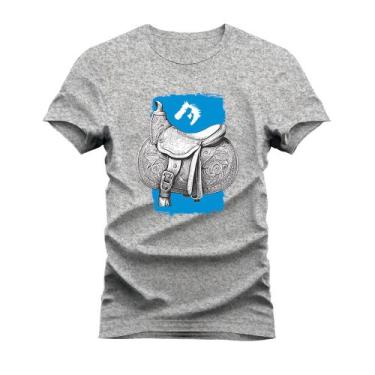 Imagem de Camiseta Plus Size Estampada Algodão Confortável Sela Country - Vida C