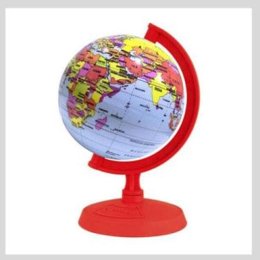 Imagem de Globo Terrestre 10cm Libreria Baby cor:Vermelho