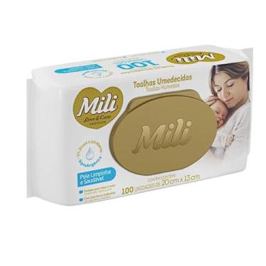 Imagem de Lenço Umedecido Mili Love & Care   100 Toalhinhas Super Macias, sem  á
