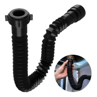 Imagem de Sifão Sanfonado Flexível Preto Black Pia Banheiro Cozinha - Astra