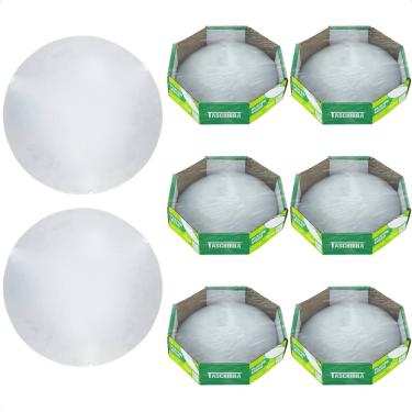 Imagem de Kit 8 Plafon Taschibra Jurerê 30cm Redondo Led 6500k Bivolt