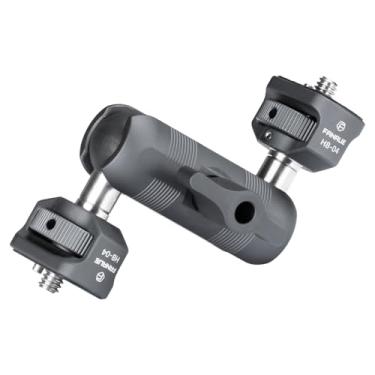 Imagem de Braço mágico para câmera, braço articulado flexível com parafusos de 1/10.2 cm, suporte para monitor de campo com dupla cabeça esférica, alumínio - 3873