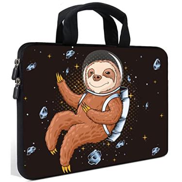 Imagem de AMARY Capa para laptop de 11,6 polegadas 12 polegadas, bolsa de neoprene para notebook, capa para Ultrabook, capa para tablet compatível com Apple MacBook Air, HP DELL Lenovo Asus para homens e mulheres (preguiça-1)