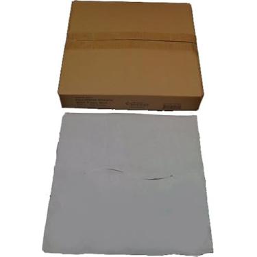 Imagem de Clinical Health Services, Inc. folhas de papel facial para quiropraxia com fenda, 12" x 12", branco (pacote com 1000) (12"x12" com fenda)