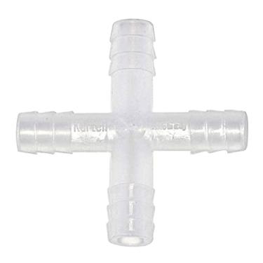 Imagem de Dynalon Conector de tubulação de 4 vias de polipropileno Kartell 222935 para ID de tubulação de 6 mm (caixa com 100)