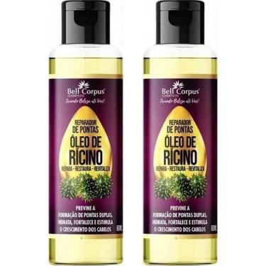 Imagem de Kit 2 Tratamento Capilar Reparador De Pontas Óleo De Rícino - Bell Cor