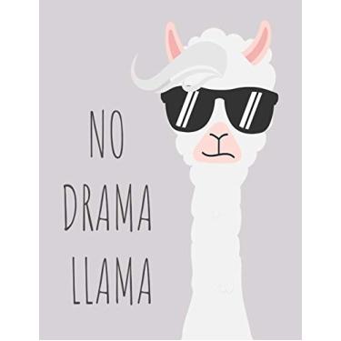 Imagem de No Drama Llama: Cornell Notes Notebook, Motivational Word Art Cover, Size 8.5" x 11", 120 Pages, Soft Matte Cover