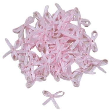Imagem de Laço de Cetim Estreito Nº0-2cm - 100 unidades - Rosa Bebê