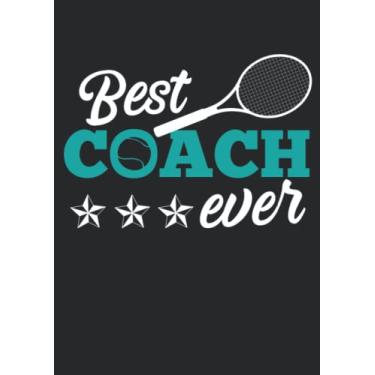 Imagem de Notizbuch A4 dotted, gepunktet, punktiert mit Softcover Design: Bester Tennistrainer aller Zeiten Tennisspieler Tennis: 120 dotted (Punktgitter) DIN A4 Seiten