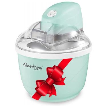 Imagem de Máquina de Sorvete Automática 950mL com Livro de Receitas e Desligamento Automático, Elite Gourmet, Verde