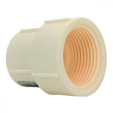 Imagem de Luva Branca Krona Rosca 3/4X1/2'' Reducao - Kit C/25 Pecas, Branco