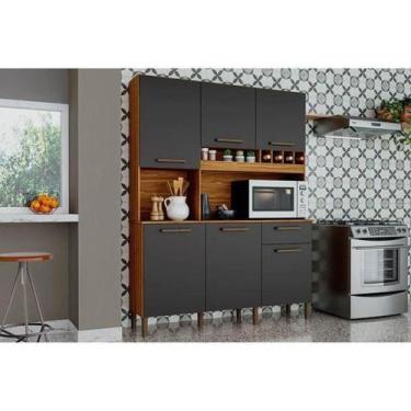Imagem de Armário de Cozinha Compacta Pinot 6 Porta Armário de chão 100%MDF - ac