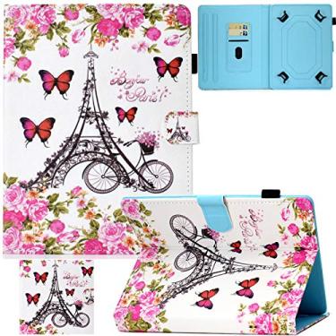 Imagem de Capa universal para tablet de 9,5 a 10,5 polegadas, capa de couro PU Artyond Slim Fit Folio com compartimentos para cartões para todos os tablets Fire HD 10, iPad 9,7 e mais de 9,6 polegadas, 9,7