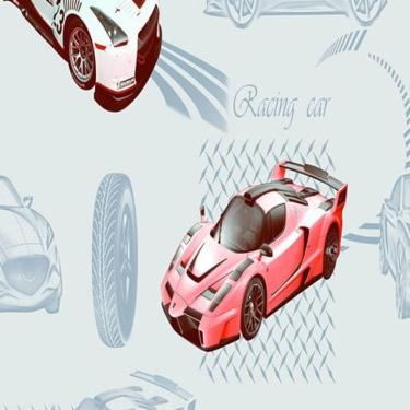 Imagem de Papel De Parede Vince Carros Azul V1011-43