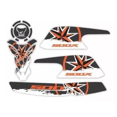Imagem de Adesivo Carenagem Protetor Lateral Honda Cb 500x Kit 1121 - Resitank