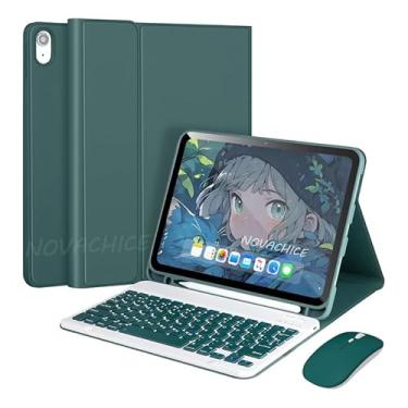 Imagem de Capa Para Samsung Tab S8 Ultra 14.6 Polegadas Com Teclado Removível+Mouse (escura verde, Teclado comum)