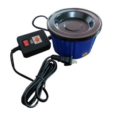 Imagem de Esquirla Hot Melt Glue Pot Temperatura ajustável Profissional Non Slip Base resistente cola quente caldeirão caldeirão para artesanato Extensão de cabelo