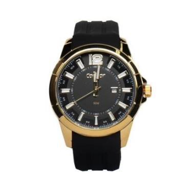 Imagem de Relógio Masculino Condor Analógico CO2115MVY/K5P com Porta Cartões Preto/Dourado-Masculino