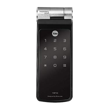 Imagem de Fechadura Digital Yale YDF 40 com Biometria, compatível com Alexa, Preto/Prata