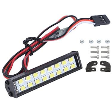 Imagem de Lâmpada de teto de carro QANYEGN RC, contas de lâmpada LED RC 16pcs, lâmpada de barra de luz LED RC para acessório universal de rastreador RC