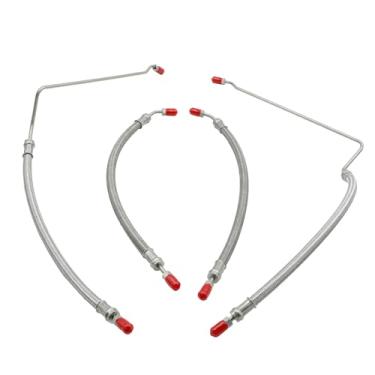 Imagem de ASTROSYNC Kit de mangueira de cilindro hidráulico com inclinação para Mercruiser Alpha One e Bravo 1 2 3 X, kit de mangueira de substituição para cilindro de acabamento 9B-104 9B-121 (15-9/40.6 cm)