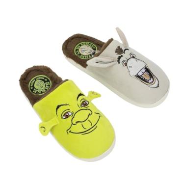 Imagem de Bioworld Mules para adultos Shrek & Donkey, Shr Shrek & Donkey, M