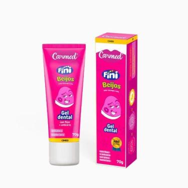 Imagem de Gel Dental Carmed Fini Beijos com Flúor + Anticárie 70g - Sorriso