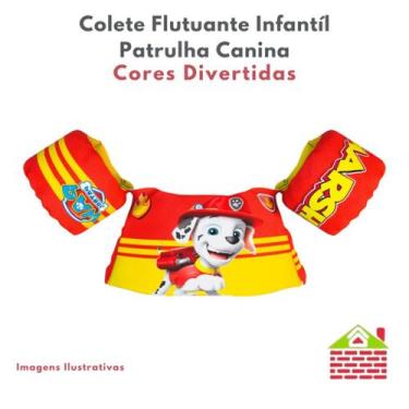Imagem de Boia Colete Flutuante Infantil De Natação Patrulha Canina Turma Toda P