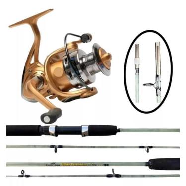 Imagem de Molinete 7000 Forte + Vara Emenda Rosca 45-65 lbs 1,80 m - Cmik