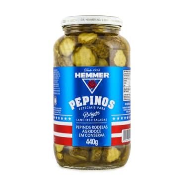 Imagem de Pepinos em Conserva Agridoce Hemmer Vidro 440G